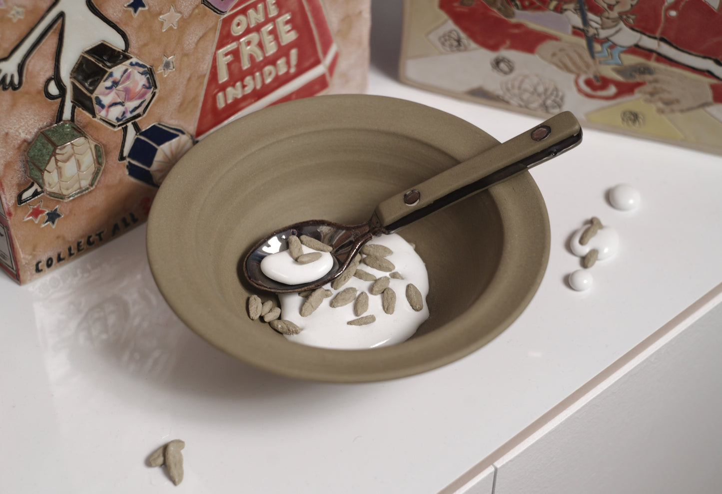 If By Some Magic a Fort of Cereal Boxes Could Render You Invisible to Your Older Brothers While You Try and Have a Nice Breakfast