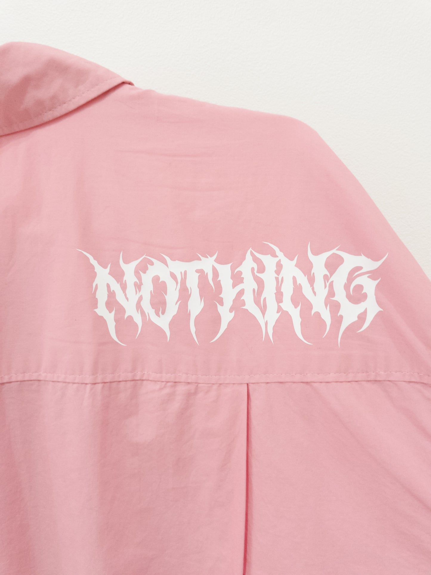 pink "SIMPLE PLEASURE" long shirt - Sz XL